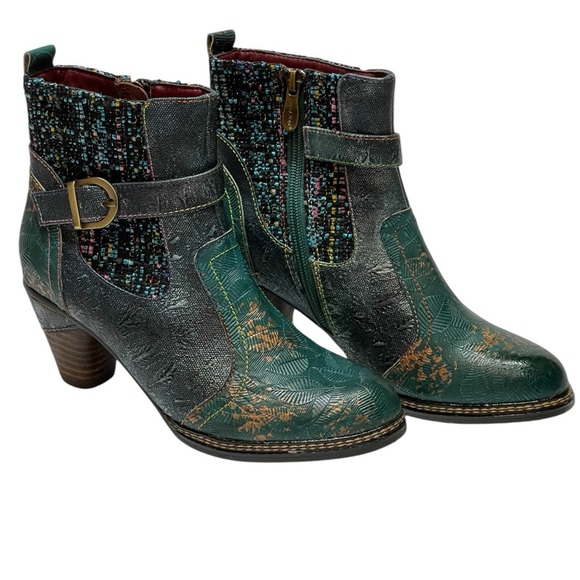 SPRING STEP L’ ARTISTE LEATHER NANCIE BOOTS SZ 37 EUC - Picture 1 of 12